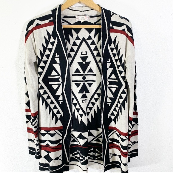 Pink Republic Aztec Print White Black 